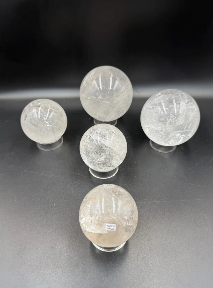 Brazilian Lemurian Quartz Sphere