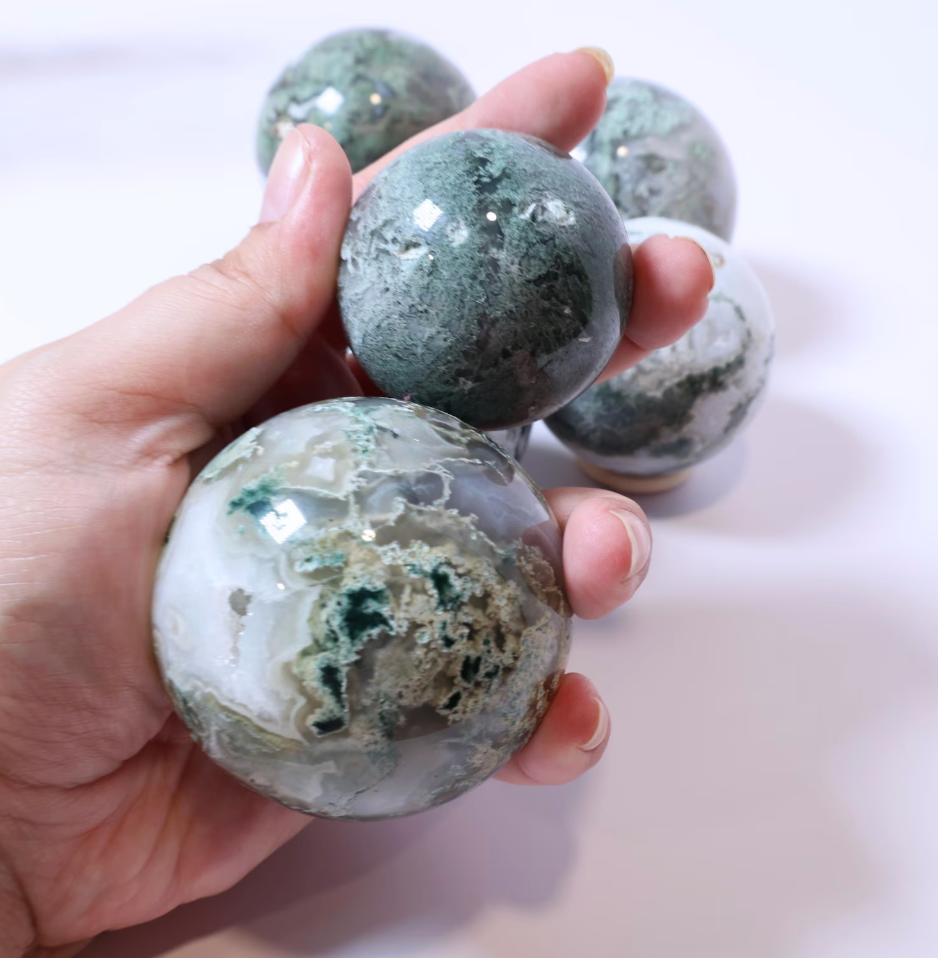 Moss Agate Sphere
