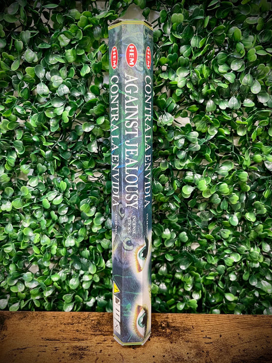 Packaged product against a green leafy background