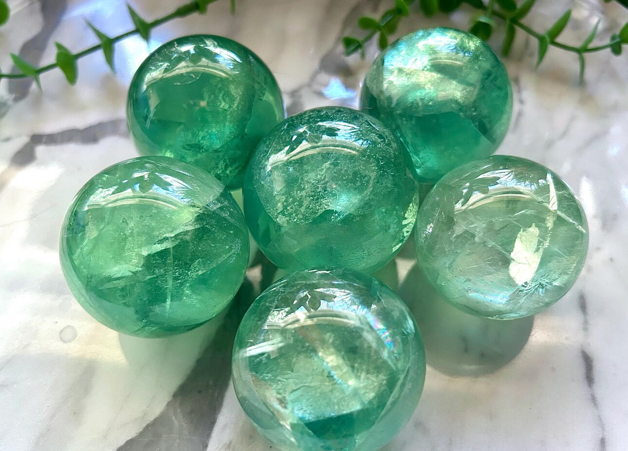 Green Flourite Sphere