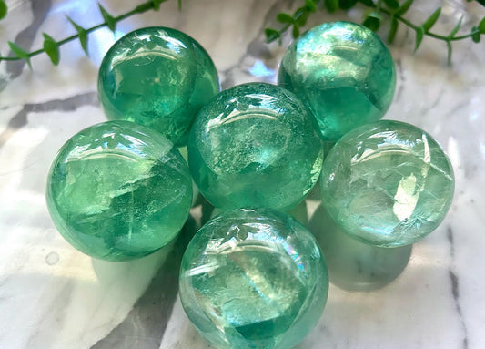 Green Flourite Sphere