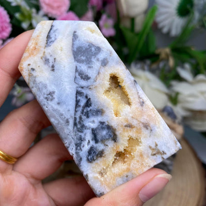 Zebra Druzy Calcite Tower