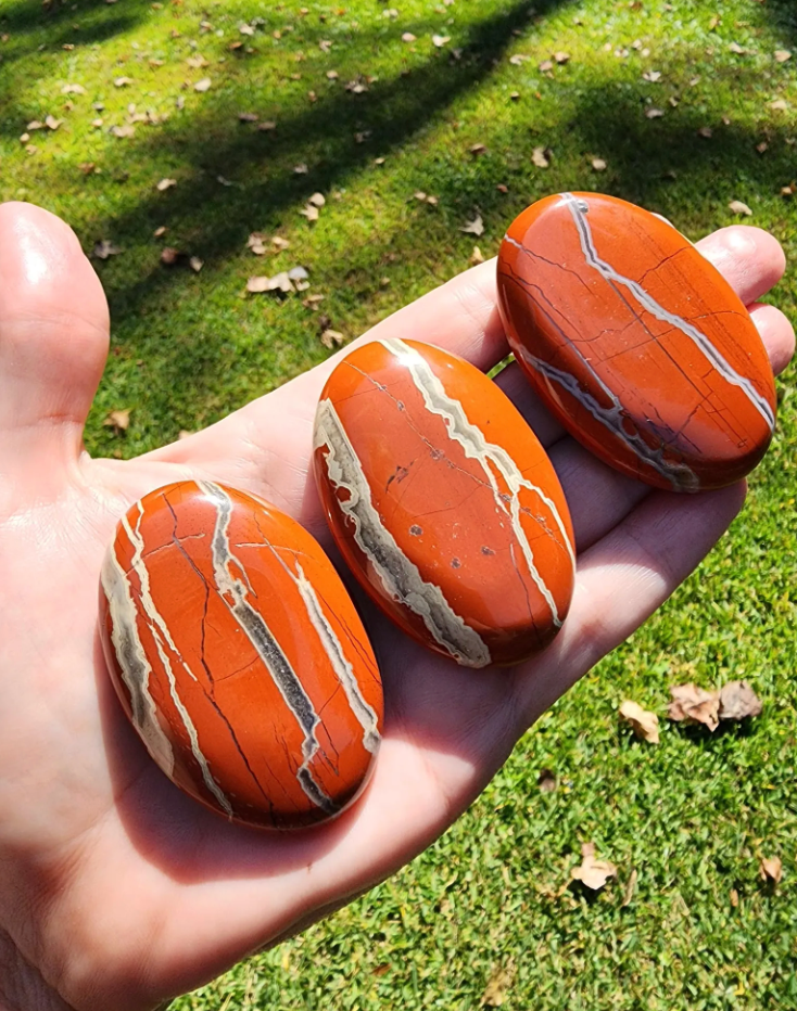Red Jasper Palmstone