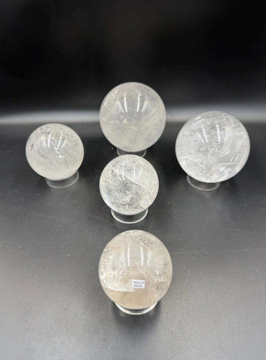 Brazilian Lemurian Quartz Sphere