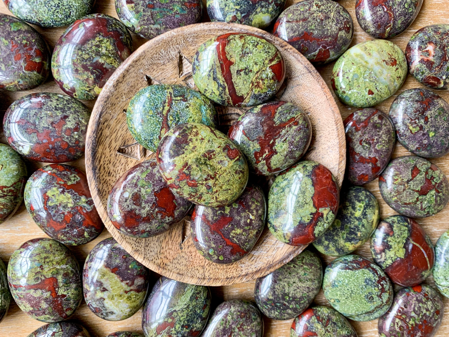 Dragons Blood Jasper Palmstone