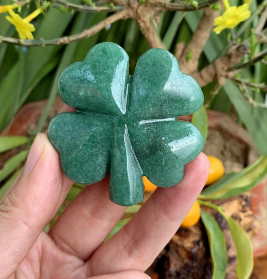 Green Aventurine Four Leaf Clover