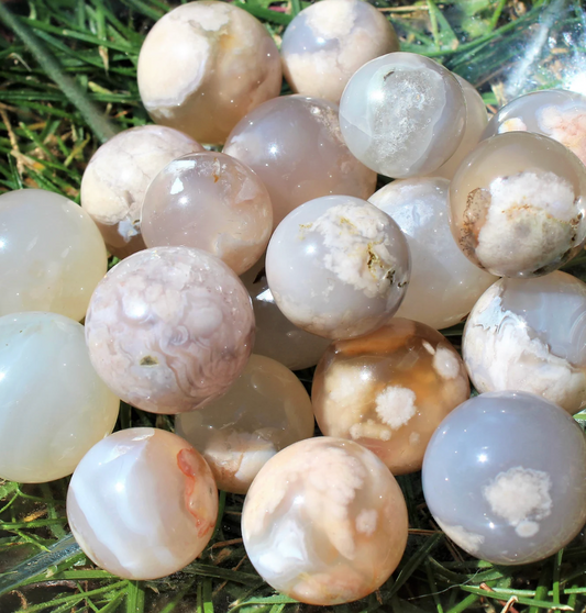 Flower Agate Mini Sphere
