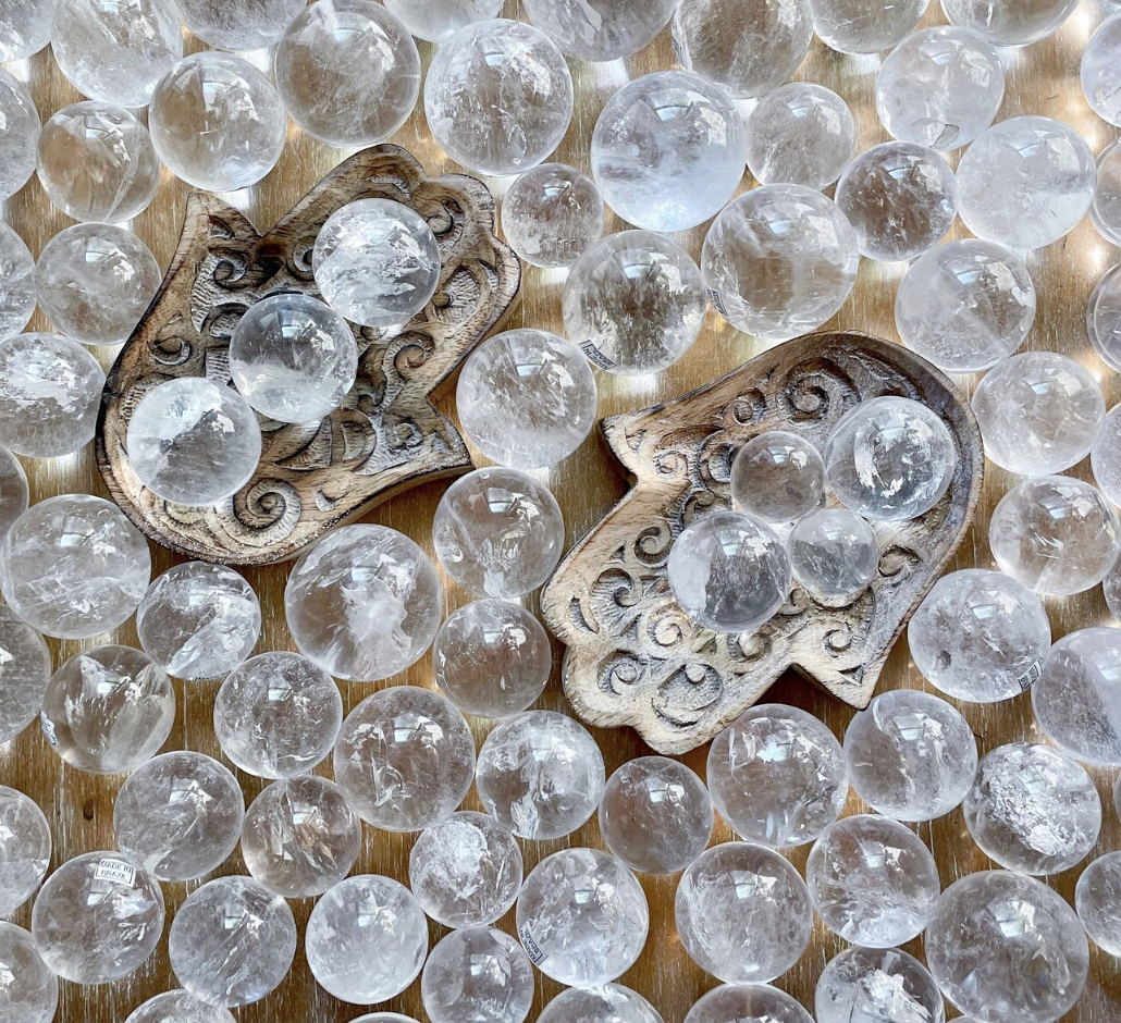 Brazilian Lemurian Quartz Mini Sphere